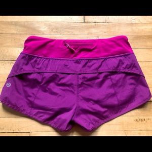 LuluLemon Speed Short 2 Burgundy Purple